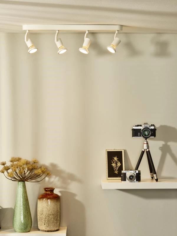 Lucide JASTER-LED - Foco de techo - LED - GU10 - 4x5W 2700K - Blanco - ambiente 1